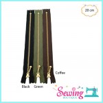 ZIP - GOLD METAL ZIP (20CM)